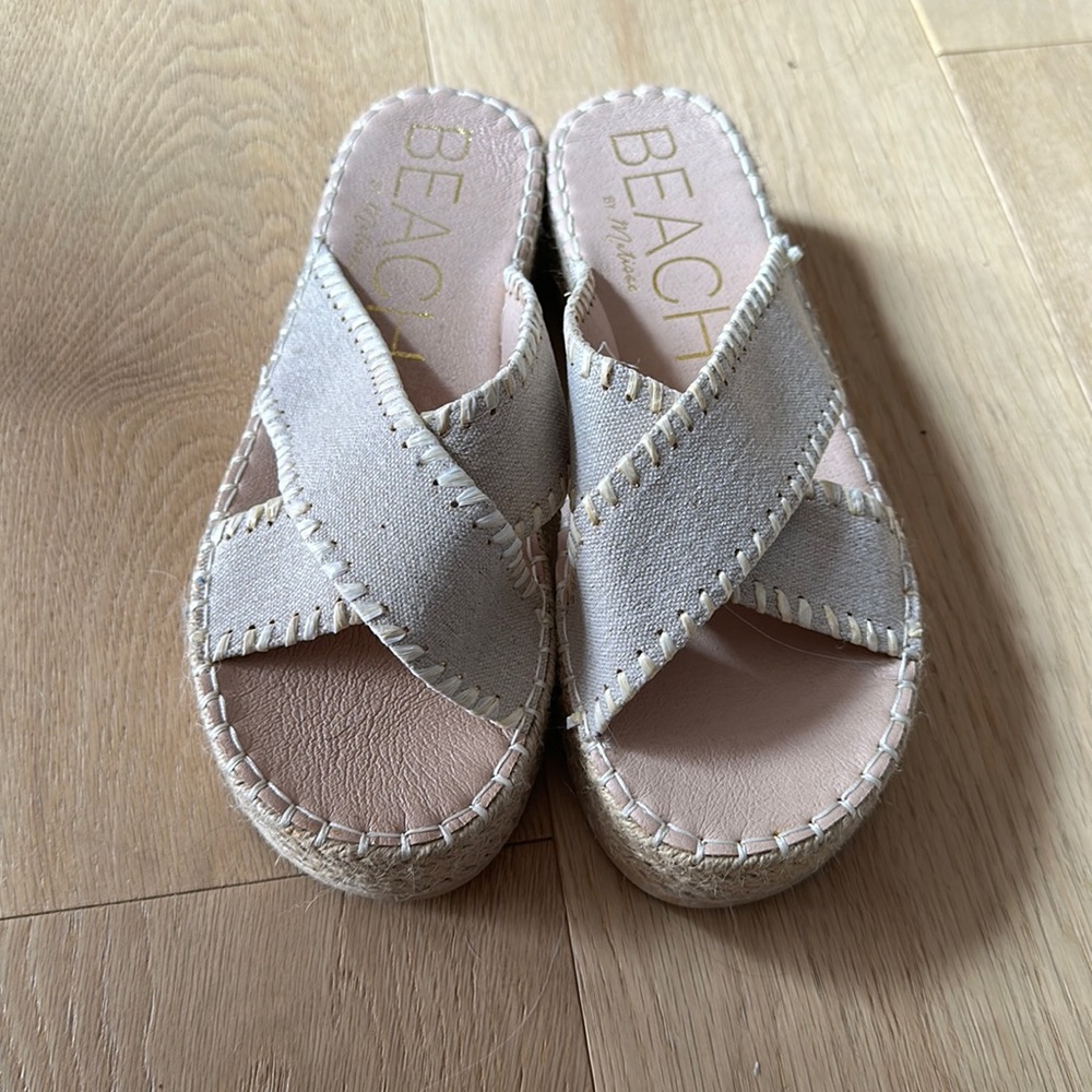 NEVER WORN platform sandals